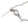 Non-Tarnish 304 Stainless Steel Snake Chain Necklace for Women NJEW-G104-01P-3