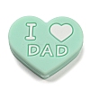 Father's Day Silicone Focal Beads FIND-PW0005-12G-1