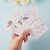 100Pcs 5 Style Cardboard Jewelry Display Cards CDIS-SZ0001-20-3