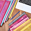 6Pcs 6 Colors Nylon Mesh Pen Bag AJEW-CP0006-77-3