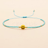 Bohemian Glass Seed Beads Braided Bead Bracelets JT0778-3-1