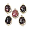 Natural Rhodonite Faceted Connector Charms G-K347-11G-20-1