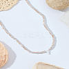 1Pc Glass Rondelle Beaded Necklaces NJEW-LP0007-23F-3