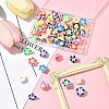 60Pcs 15 Colors Handmade Polymer Clay 3D Flower Plumeria Beads CLAY-FS0001-39-8