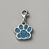 Zinc Alloy Enamel Glitter Powder Pendant Decoration HJEW-WH0001-14P-12-1