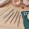 6Pcs 6 Styles Stainless Steel Polymer Clay Sculpting Detail Tool TOOL-FG0001-42-4