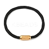 304 Stainless Steel with Polyester Metallic Cord Bracelets for Women BJEW-Z145-01G-26-4
