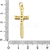 Real 18K Gold Plated Brass Micro Pave Cubic Zirconia Pendants KK-L209-101G-01-3