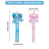 4Pcs 2 Colors Cloth Bowknot Pendant Decoration FIND-CA0010-24A-2