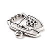 Tibetan Style Alloy Telephone Charms X-FIND-Z003-01AS-3
