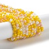 Glass Beads Strands EGLA-A034-M4mm-21-2