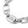 Anti-Tarnish 201 Stainless Steel Oval Link Chain Necklace & Bracelets Set SJEW-G083-02P-2