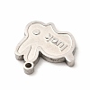 304 Stainless Steel Pendant Enamel Settings STAS-F291-01P-3