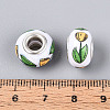 Opaque Resin European Beads RPDL-T004-01E-3