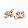 Brass Micro Pave Colorful Cubic Zirconia Pendants KK-C100-09G-3