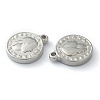 Non-Tarnish 304 Stainless Steel charms STAS-O145-15P-3
