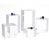 5Pcs 5 Styles Acrylic Display Pedestals for Jewelry ODIS-BC0001-20B-1