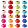80Pcs 8 Colors Dyed Synthetic Turquoise European Beads SPDL-SC0001-01-6