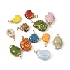 Handmade Porcelain Pendants PALLOY-JF05924-1