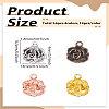 56Pcs 4 Colors Tibetan Style Alloy Pendants FIND-LP0003-13-2