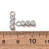 Brass Micro Pave Clear Cubic Zirconia Charms KK-C253-02B-P-3
