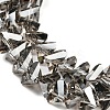 Electroplate Transparent Glass Beads Strands X-EGLA-P052-02A-PL03-3