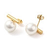 Ion Plating(IP) 304 Stainless Steel Studs Earrings LS-EJEW-K277-01G-2
