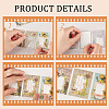 Gorgecraft 4 Sets 4 Styles PET Transparent Window Decorative Stickers DIY-GF0006-98-6