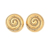 304 Stainless Steel Vortex Spiral Stud Earrings EJEW-C143-02G-1