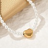 Plastic Imitation Pearl Beads Bracelets for Women BJEW-M056-10G-05-2