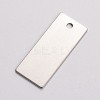 Tarnish Resistant 201 Stainless Steel Stamping Blank Tag Pendants STAS-L166-06-2