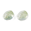 Transparent Spray Painted Glass Beads GLAA-N035-022-C07-4
