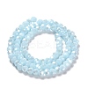 Electroplate Opaque Glass Beads Strands EGLA-A035-P4mm-A10-2
