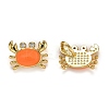 Real 18K Gold Plated Brass Micro Pave Clear Cubic Zirconia Charms ZIRC-L100-020-G-3