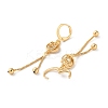 Rhinestone Love Heart Leverback Earrings EJEW-K256-33KCG-2