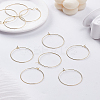 10Pcs Brass Hoop Earrings EJEW-LP0008-056-1