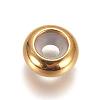 PVD Vacuum Plating 304 Stainless Steel Beads LS-STAS-L222-41B-G-1