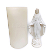 Virgin Mary Religion Theme DIY Silicone Statue Candle Molds PW-WG46998-02-1