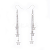 Brass Tassel Dangle Earrings X-EJEW-JE03303-2