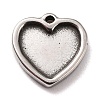 Non-Tarnish 304 Stainless Steel Charms Cabochons Settings X-STAS-B024-67P-1