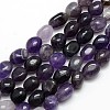 Natural Amethyst Nuggets Beads Strands G-L154-14-1
