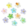 18Pcs 9 Colors Gradient Color & Luminous Opaque Resin Cabochons RESI-CJ0004-24-9