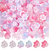 150Pcs 3 Colors Transparent Two Tone Spray Painted Glass Beads GLAA-LT0001-04D-1