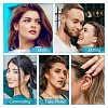 10Pcs 5 Size 316L Surgical Stainless Steel Huggie Hoop Earrings for Girl Women EJEW-TA0001-10-7
