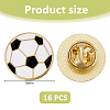 16Pcs Sport Enamel Pins JEWB-DC0001-24B-2