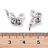 Brass Micro Pave Cubic Zirconia Pendants KK-P271-03P-B-3