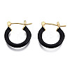 Enamel Hoop Earrings EJEW-N011-120-2