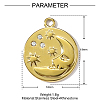 304 Stainless Steel Rhinestone Pendants STAS-OY002-05G-2