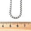 Tarnish Resistant 304 Stainless Steel Venetian Chain Box Chain Necklace Making LS-STAS-A028-N031P-A-4