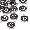 Platinum Plated Alloy Charms ENAM-S118-02D-P-4